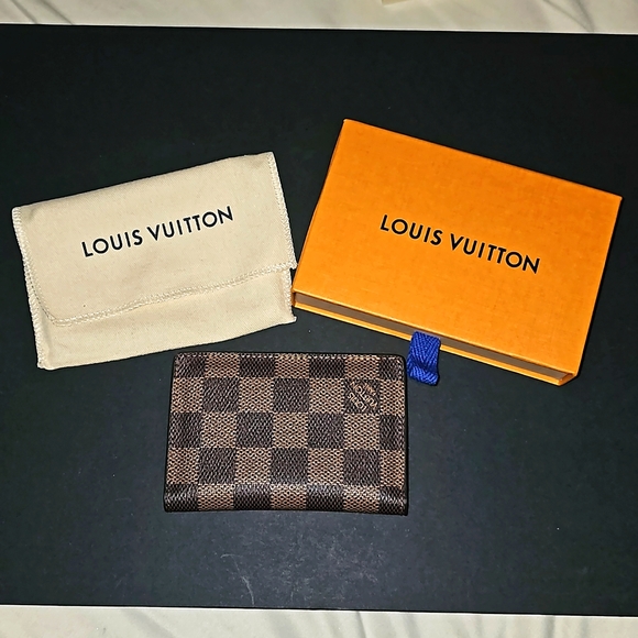 AUTHENTIC Louis Vuitton Pocket Organizer in Damier Ebene - Picture 2 of 12